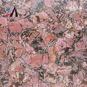 Rhodonite Semi Precious Stone Slab for Table Top, Wall Tile, TV Background