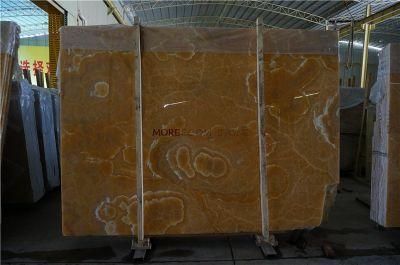 Sales Orange Yellow Transmission Onyx Marble Slab