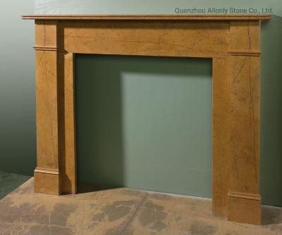 Modern Simple Design Marble Firplace for Indoor Decoration