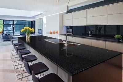 Sample Series Black Spark White Artificial Quartz Stone for Countertop/Vanity Top/Island Top