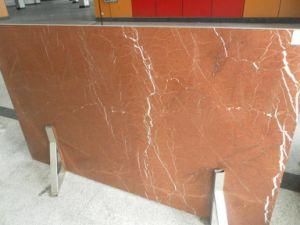 Red Coral Marble Slab for Countertops and Building Materials