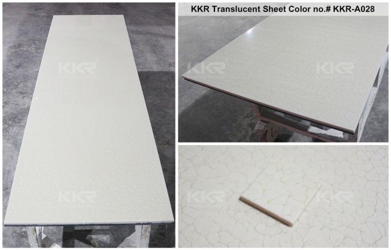 Decoration Material Artificial Stone Translucent Solid Surface Panels