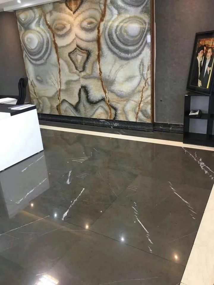 Natural Stone Cyprus Ash Dark Grey Marble Tiles for Customized Project