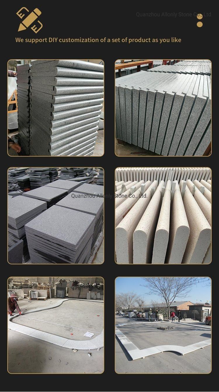 G633 White Granite Swimming Pool Stone Corner Copping Tile