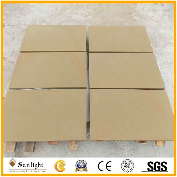 Yellow/Beige Color Stone Tile Sandstone 60X60X2cm Honed
