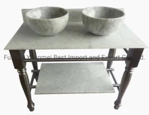 White Marble Countertop for Kitchen Cabinets/Bathroom Vanitytop/Workbench/Table Top/Solid Surface