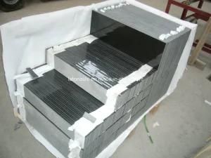 Polished Mongolia Black Granite Tile for Floor