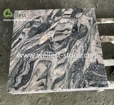 China Natural Stone Wave Grey Granite, Granite Tile Paving Tile for Floor and Wall