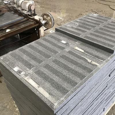 G603/G654 Grantie Flamed Saw Cut Tactile Pedestrian Paver Blind Road Paver, Blind Paving Stone