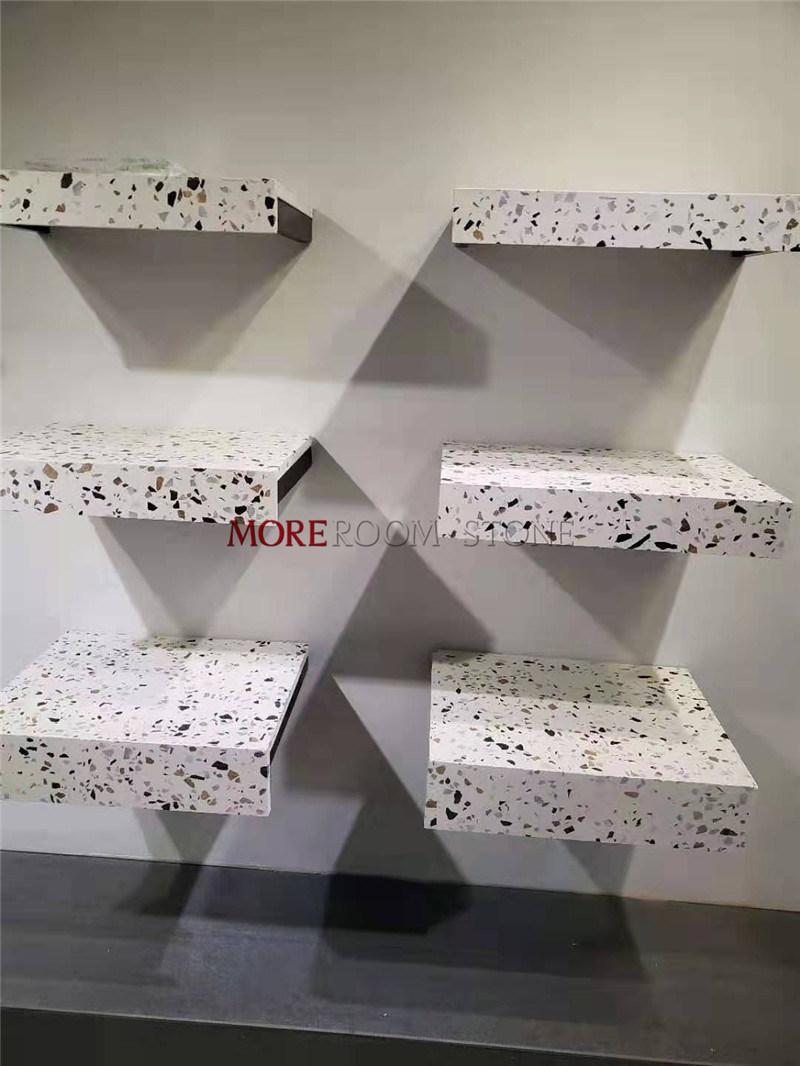 China Price Crushed Stone Ang Glass Light Yellow Terrazzo Quartz Stone