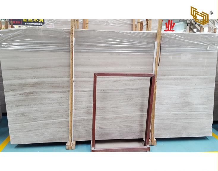 White Marble Tile Marble Slab Wood/Black/White Stone Countertop Supplier