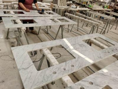 Best Selling Chinese Carrara White Veins Grey Quartz Stone for Countertop Worktop Vanity Top