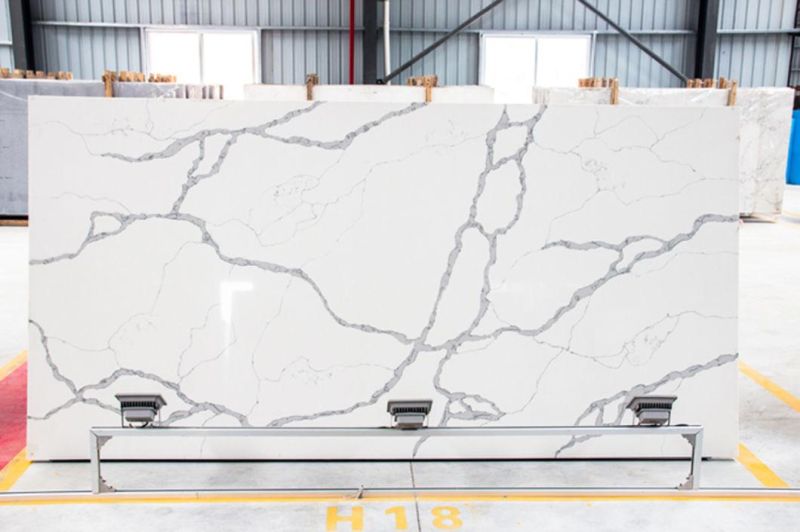 Hotel Project Artificial Quartz Marble Slab Tiles Kitchen Countertop Crystal White Benchtop Counter Top Faux Stone Table Tops
