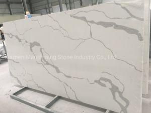 Artificial White Calacatta Stone Quartz for Kitchen