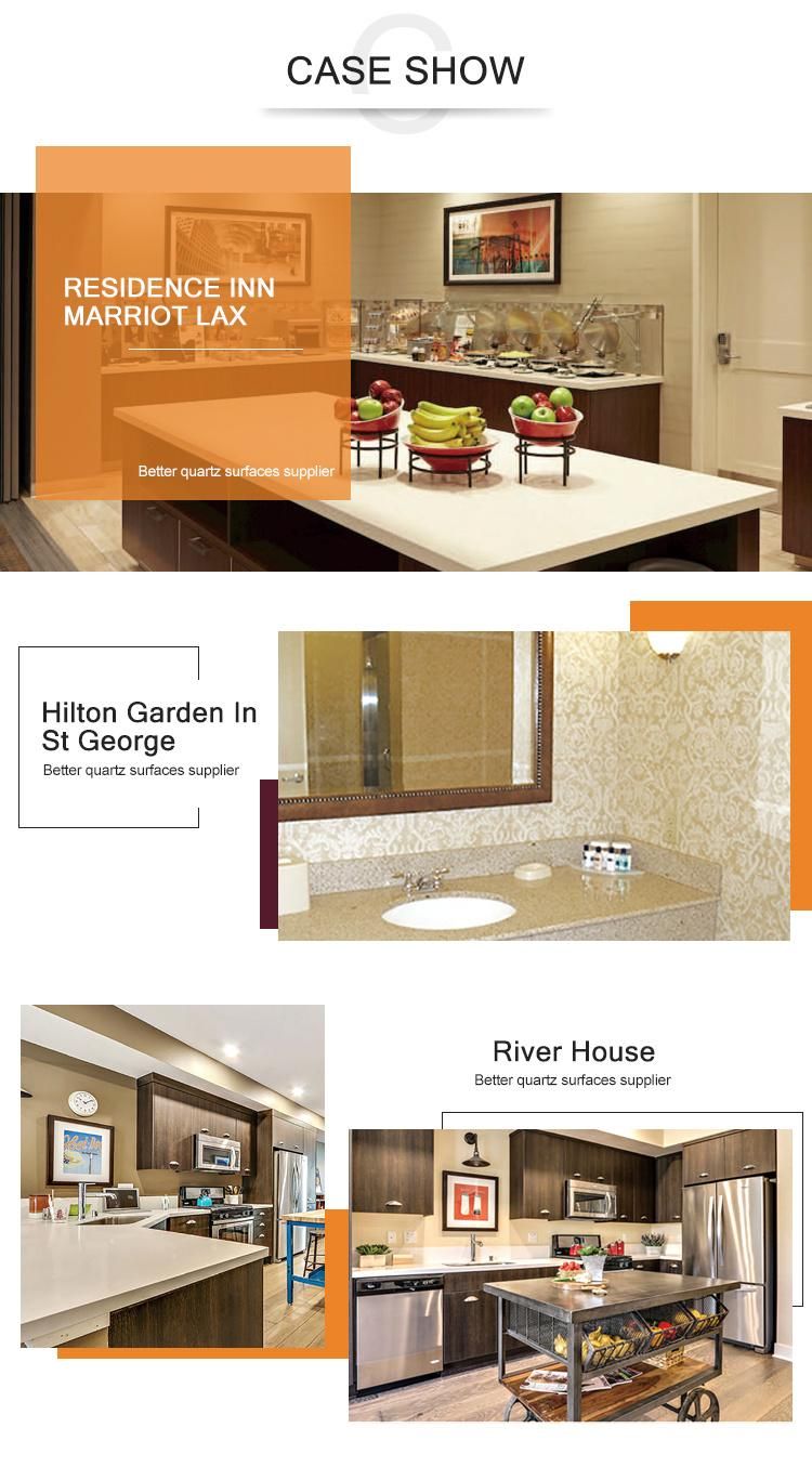 Quartz Stone Vanity-Top for Kitchen and Bathroom Counter-Top