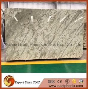 India New Light Green Peninsulas Counter-Top Granite Slab