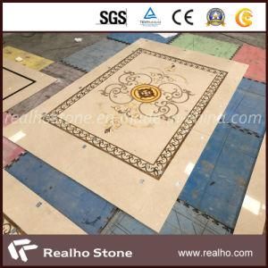 Natural Stone Beige Marble Medallions for Rectangle Floor Patterns