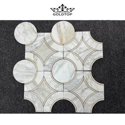 Honed/Polished Natural Marble Mosaic Tile for Bathroom Wall Kitchen Backsplash