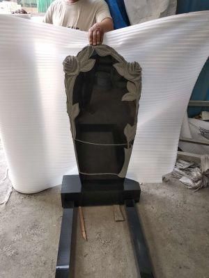 Customized China Black Granite Tombstones and Monuments Headstone