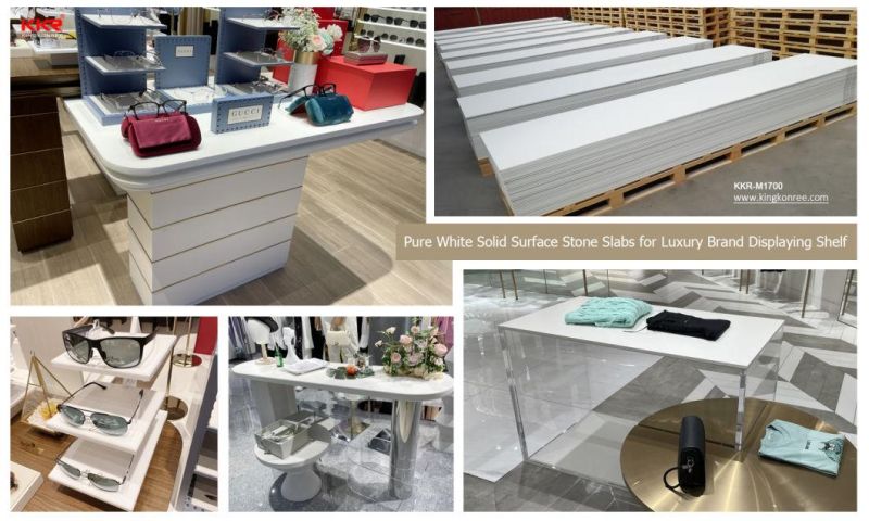 Artificial Stone Kitchen Bathroom Counter Top Customized Acrylic Solid Surface Slab
