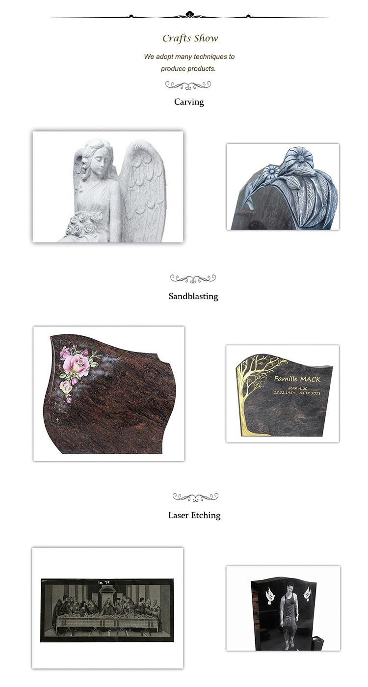Cheap Price Hunan White Marble Memorial Stone for Graveyard