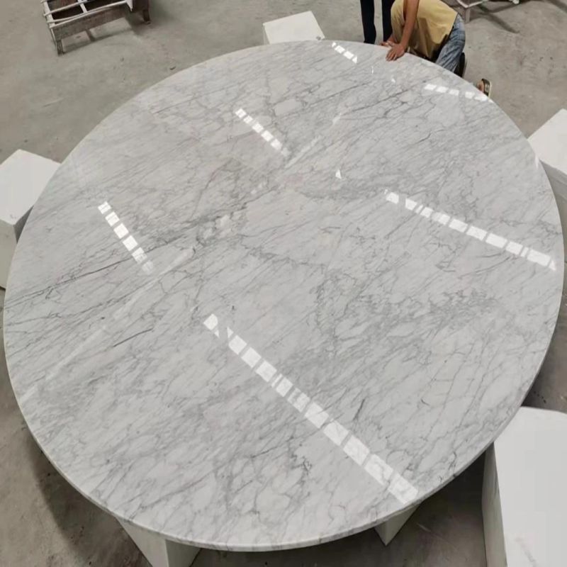 Top Quality Bianco Carrara White Marble Table Top White Marble Vanities Countertops