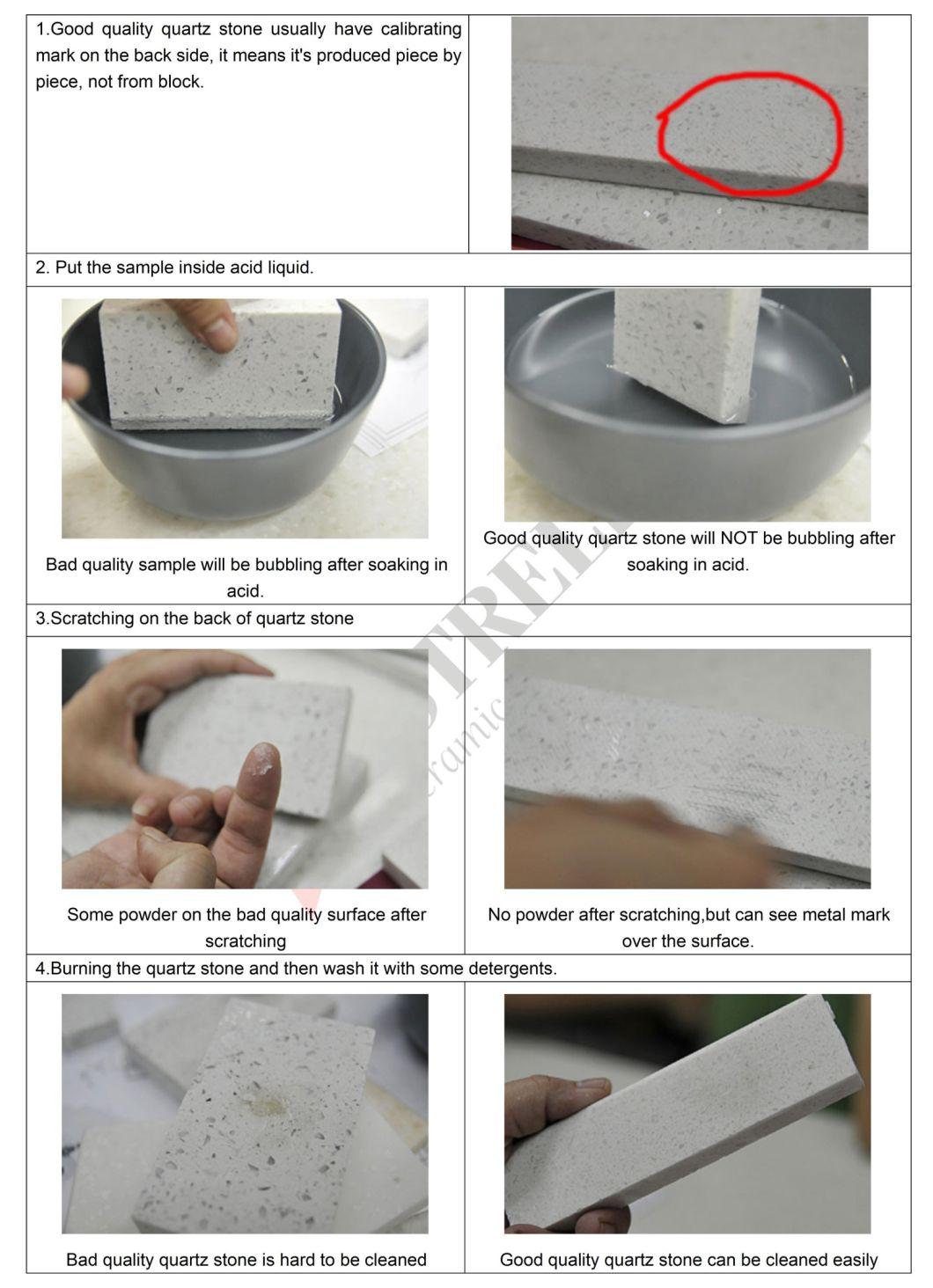 Best Marble Design Artificial Quartz Stone Kitchen Countertop Thickness 2cm 3cm Esv009