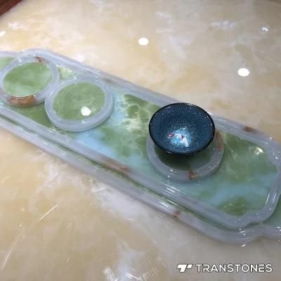 Transtones Green Onyx Stone Alabaster Sheet Price Tea Counter Decors