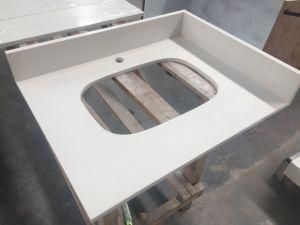 Pure White Quartz-P028-Countetop Kitchen Countertop Worktop Bar Top