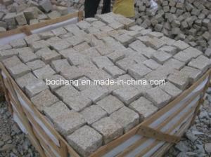 Chinese Yellow Granite Flamed G682 for Flooring Cube Stone