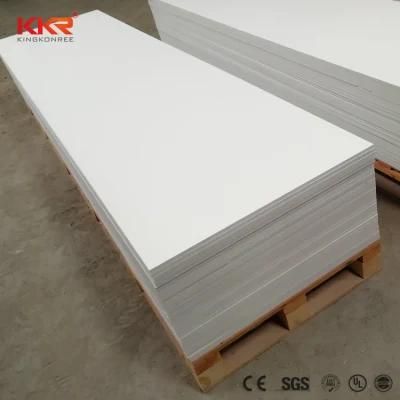 12mm Glacier White Solid Surface Artificial Stone Sheet Solid Surface Slabs