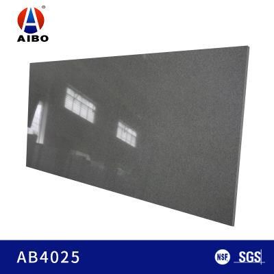 Light Grey Non Porous Bathroom Vanity Top Artificial Quartz Stone