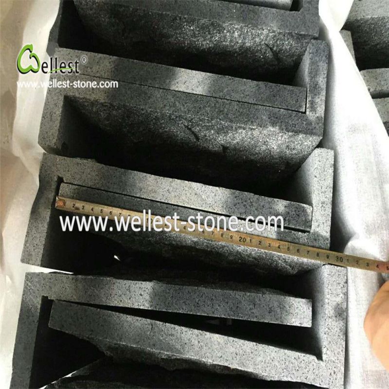Grey Granite Mushroom for Exterior Wall, Mushroom Stone for Retaining Wall