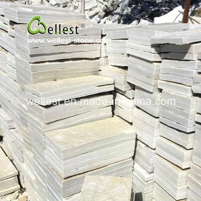 White Quartzite Natural Split Wall Thin Stone Veneer