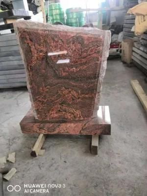 Upright Red Granite Monument Headstone Tombstone Gravestones