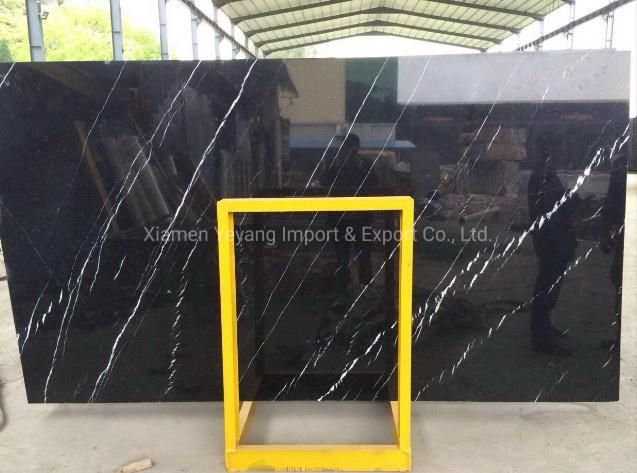 Nero Black Maquina Marble for Floor/Wall/Countertop