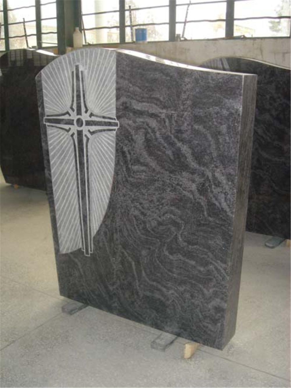 Multicolor Red Granite Headstones Tombstones Gravestone Europian Style