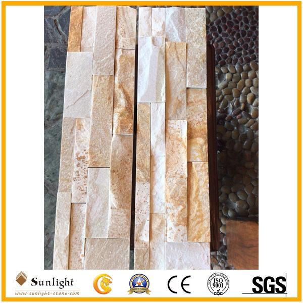 Wholesale Natural Stone Black/Yellow Culture Stone for Wall Clading