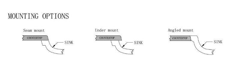 Custom Made Solid Surface 3cm Countertop, Prefab Kitchen Counter Top