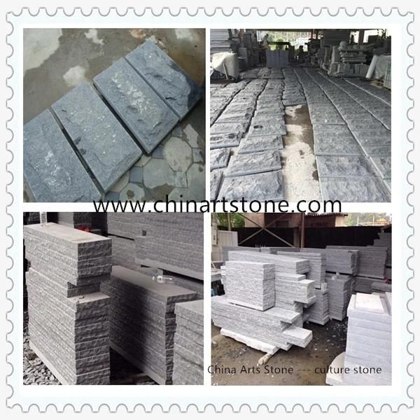 Nature Grey G654 Granite Bush-Hammered Arc Flat Shape Tile