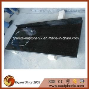 Natural Polished Black Galaxy Grantie Bathroom Vanity Top