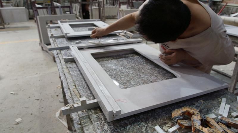 Factory Wholesale Cheap Rectangular Shape Bathroom Artificial & Quartz Stone Countertops Vanity Tops