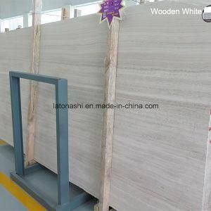 Chinese High Quality White Wood Marble Bookmatch Slab for Countertop &amp; Vanity Top
