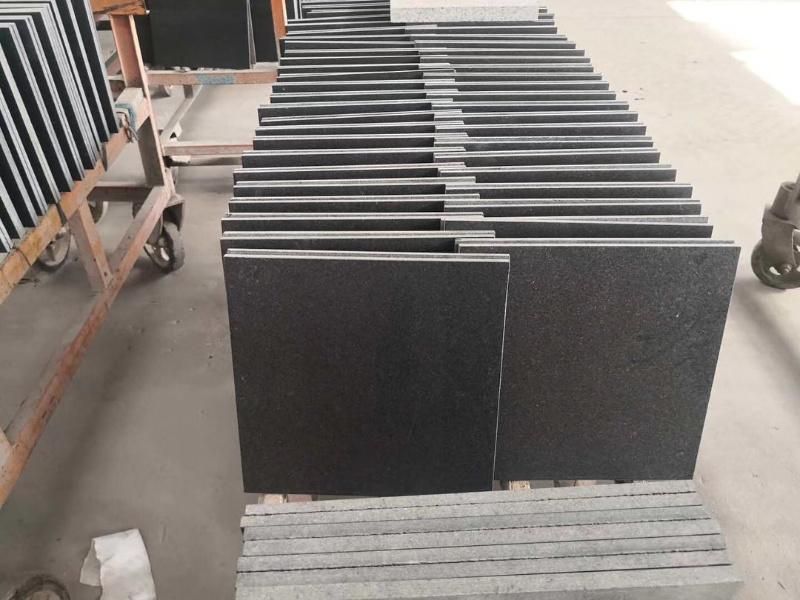 Hebei Black Granite in Tile/Slab/Countertop