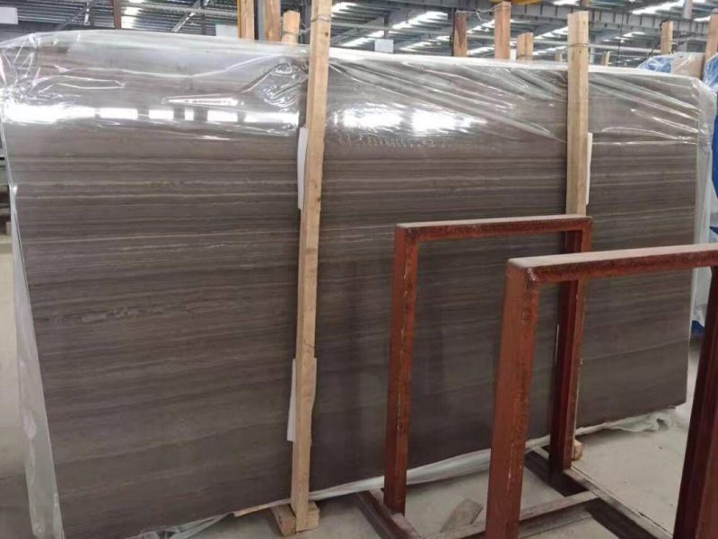 Coffee Brown Wooden Grey Timber Marble Slabs