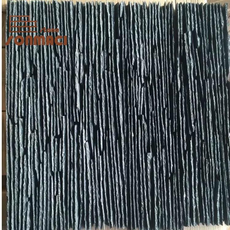 Exterior Wall Decorative Black Slate Stone Tile Wall Cladding