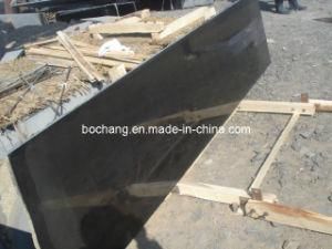 China Natural Mongolia Black Granite for Tile Slab
