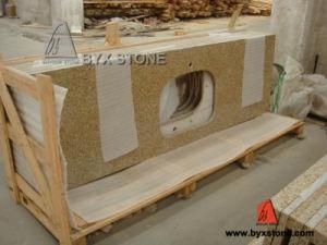 G682 Yellow Granite Kitchen and Bathroom Countertop for Hotel