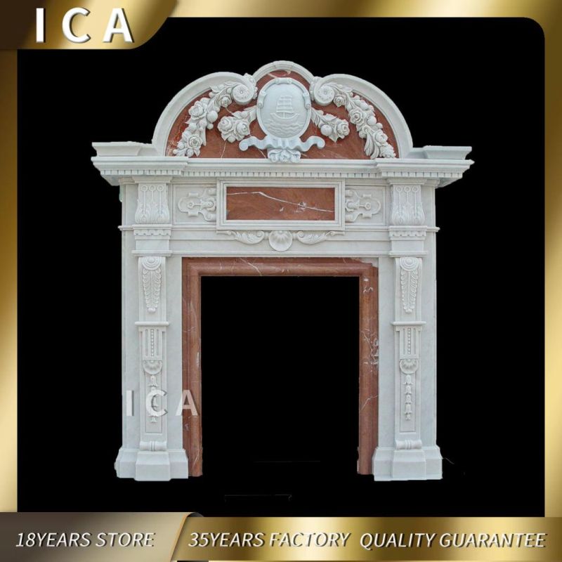 Exported to Worldwide Chinese Wholesale Natural Marble Fireplace Model