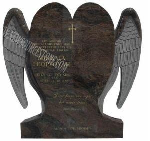 Brown Granite Monument Gravestone, Tombstone&Headstone Factory
